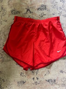 Nike Women's Bright Red Athletic Running Shorts